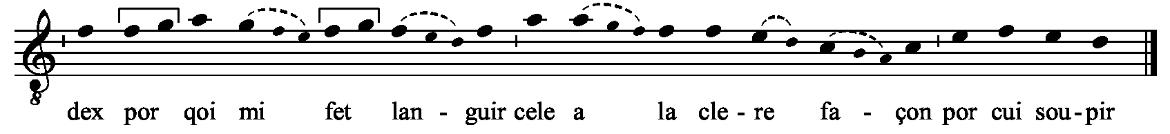 Refrain musical notation